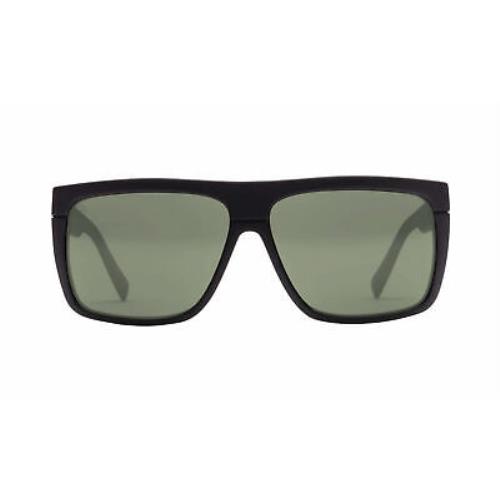 Electric Black Top Polarized Sunglasses Matte Black Ohm Grey Square