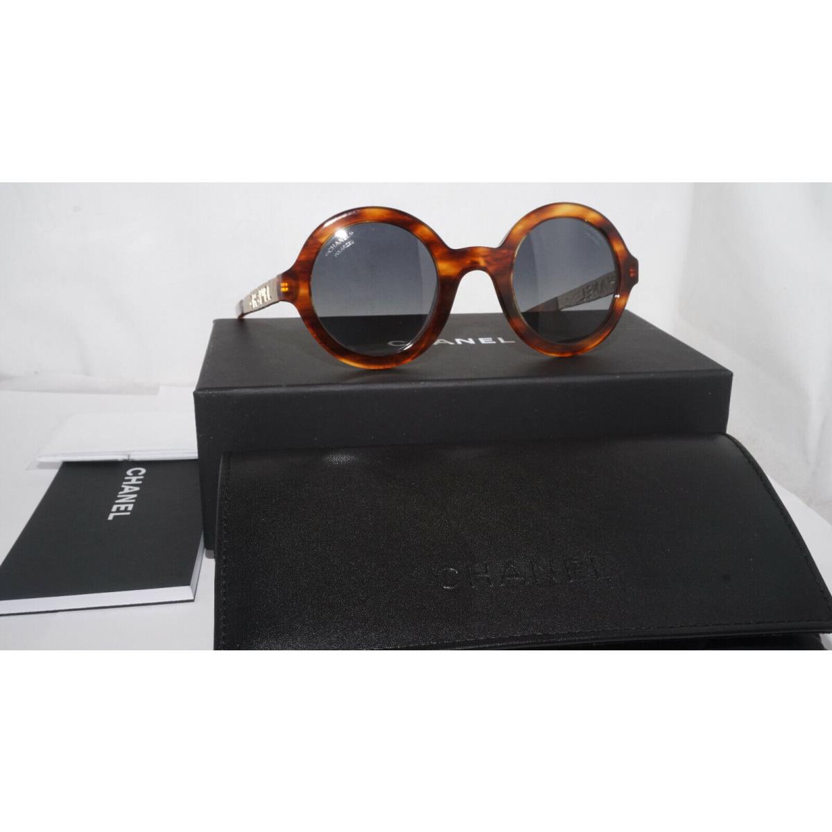 Chanel Sunglasses Round Tortoise Grey Polarized 5441 C.1077/S8 46 26 140