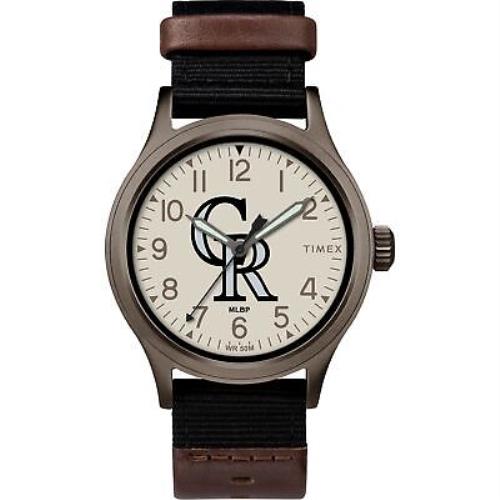 Men`s Timex Colorado Rockies Clutch Watch