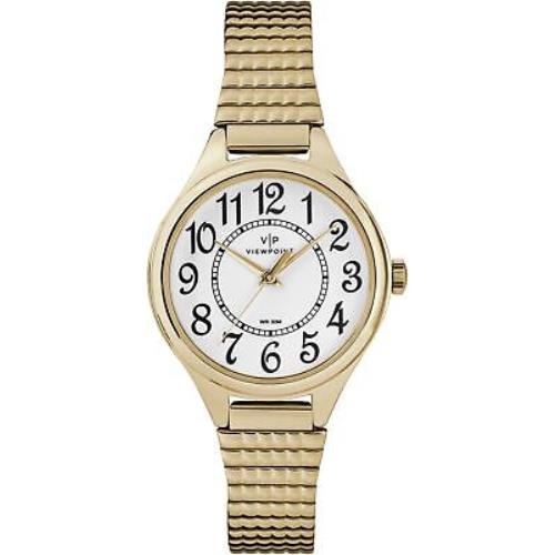 Viewpoint by Timex CC3D82200 Women`s Gold-tone Stainless Steel Expansion Band W