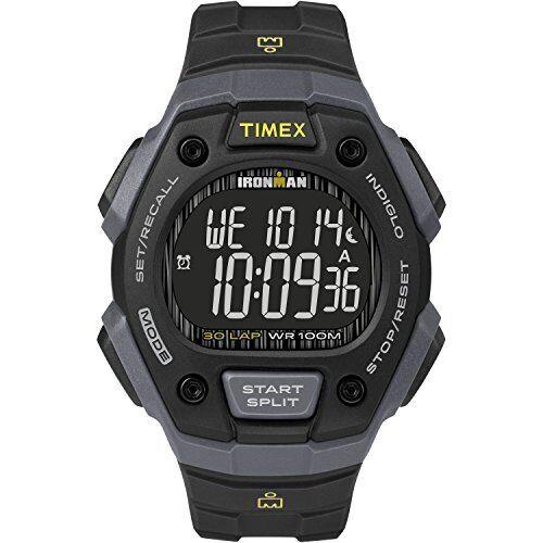 Timex Men`s Ironman Classic 30 38mm Watch Gray Black Case Negative Display w