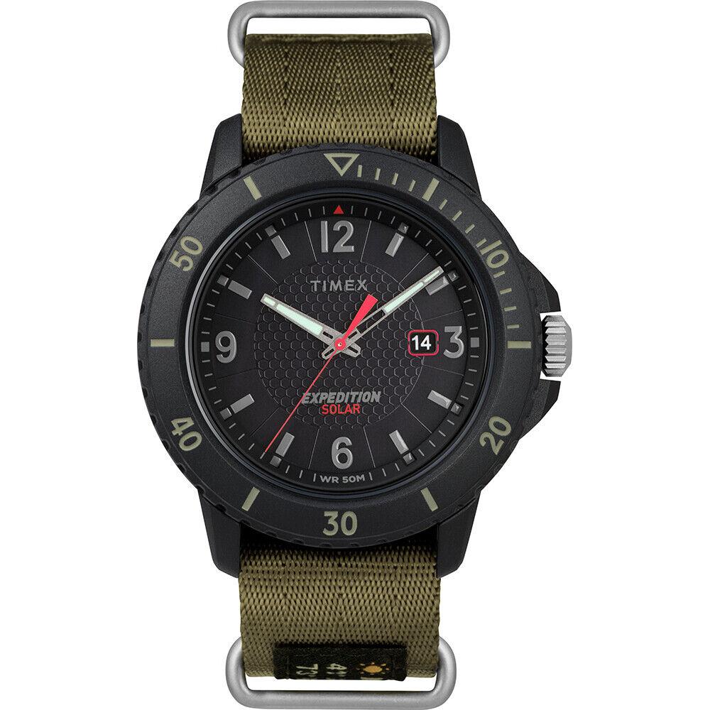 Timex Gallatin Men s Wrist Watch - Solar Powered Green/black Dial