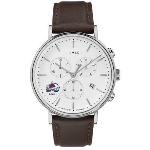 Timex Mens Colorado Avalanche Watch Chronograph Leather Band Watch