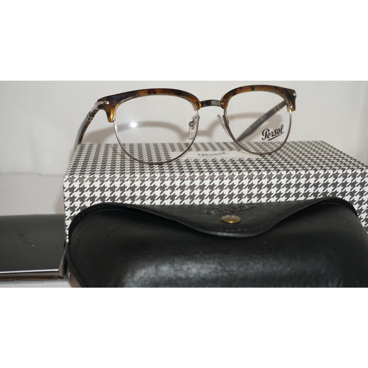 Persol RX Eyeglasses Tailoring Ed Dark Brown Tortoise PO3197V 1073 52 20 145
