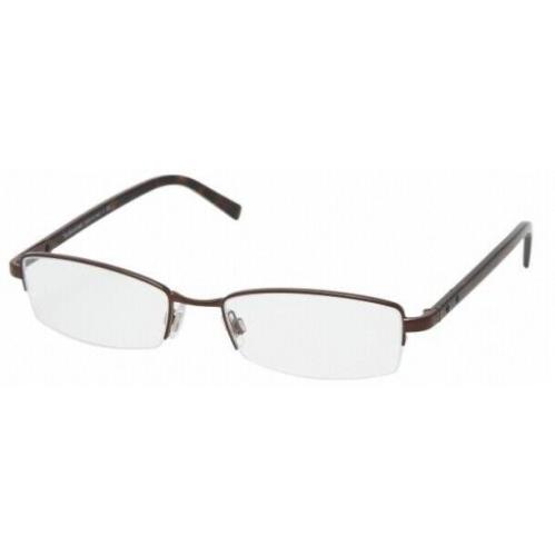 Ralph Lauren PH 1068 Brown 9013 Metal Semi-rimless Eyeglasses Frame 53-18-140