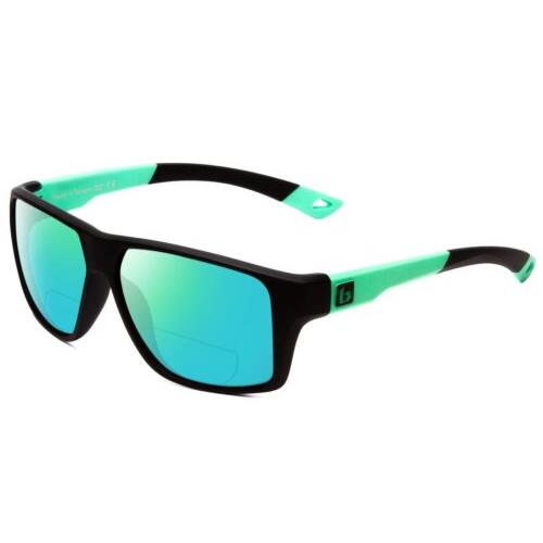 Bolle Brecken Floatable Polarized Bi-focal Sunglasses Black 57 mm 41 Lens Option Green Mirror