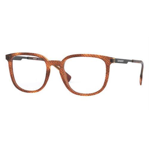 Burberry BE 2307 3823 Eyeglasses Havana Frame 52mm