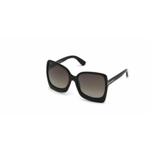 Tom Ford FT0618 Emanuella-02 01k Shiny Black Sunglasses