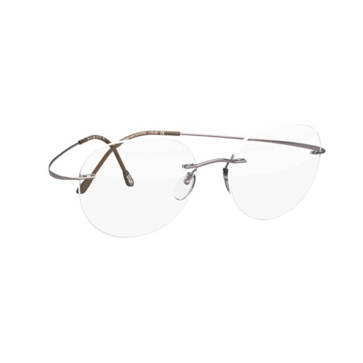 Silhouette Rimless Eyeglasses Titan Minimal Art The Must Collection Frames SILVER GREY - 7110, SIZE: 48-18 150, SHAPE - CN