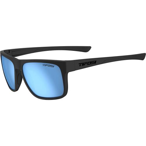 Tifosi Optics Swick Sunglasses Blackout/Sky Blue Polarized