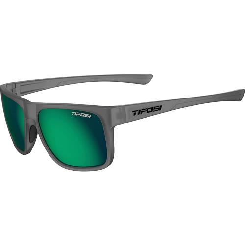 Tifosi Optics Swick Sunglasses Satin Vapor/Emerald Polarized