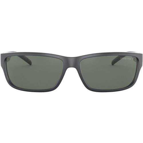 Arnette Men`s An4271 Zoro Rectangular Sunglasses Matte Grey/Dark Green Polarized