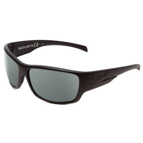 Smith Optic Frontman Elite Designer Polarized Bifocal Sunglasses in Black 61 mm Grey