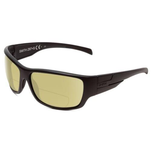 Smith Optic Frontman Elite Designer Polarized Bifocal Sunglasses in Black 61 mm Yellow