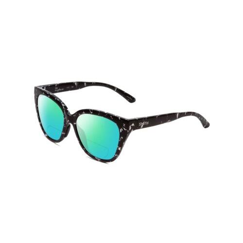 Smith Optic Era Women Polarized Bifocal Sunglasses Black Tortoise 55mm 41 Option Green Mirror