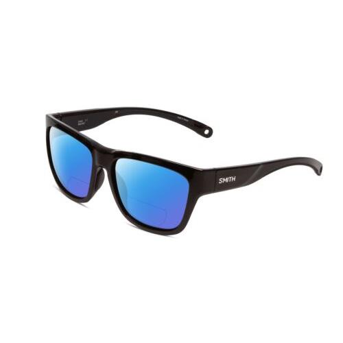 Smith Optic Joya Women Square Polarized Bi-focal Sunglasses Black 56mm 41 Option Blue Mirror