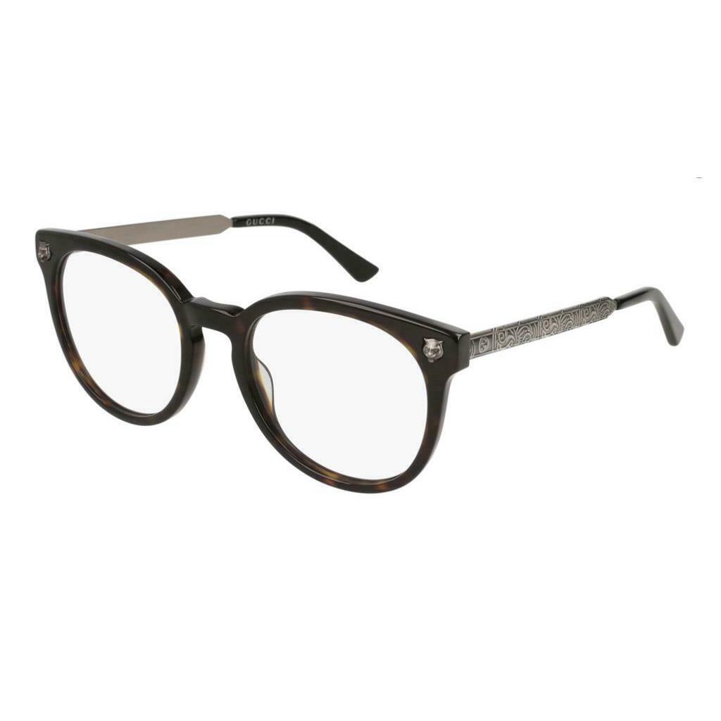 Gucci Eyeglass Frames GG 0219/O 007 Havana Tortoise For Men Women