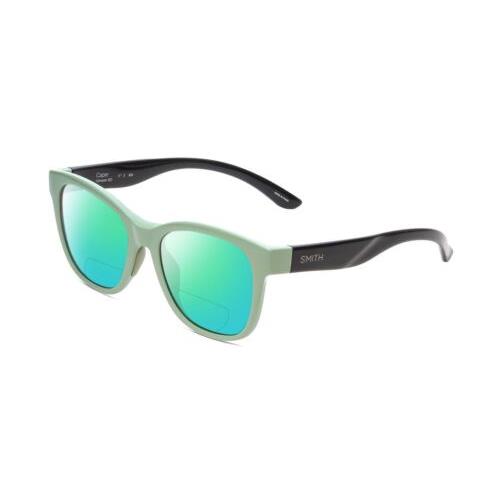 Smith Optic Caper Cateye Polarized Bifocal Sunglasses Saltwater Green Blue 53mm Green Mirror