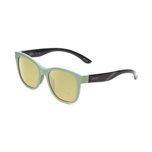 Smith Optic Caper Cateye Polarized Bifocal Sunglasses Saltwater Green Blue 53mm Yellow