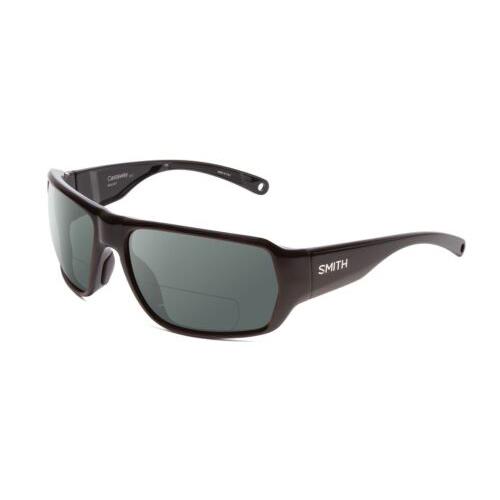 Smith Optics Castaway Unisex Wrap Polarized Bifocal Sunglasses Gloss Black 63mm Grey