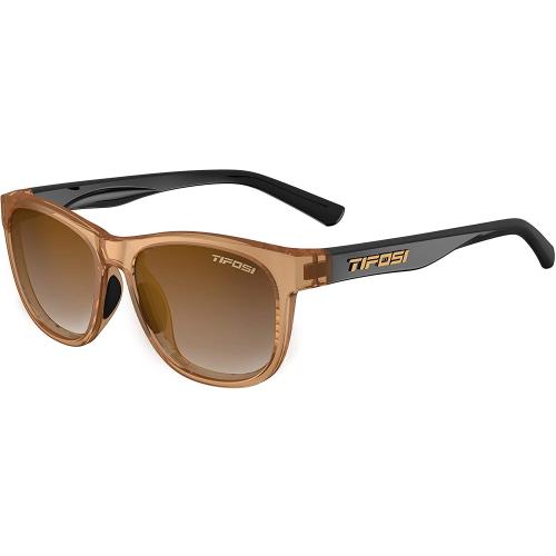 Tifosi Swank/swank SL Sunglasses Crystal Brown/Onyx, Brown Gradient