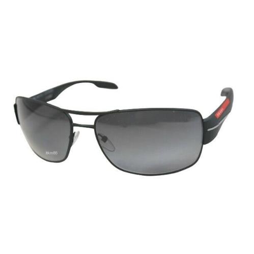 Prada Linea Rossa PS 53NS-DG05W1 Black Rubber/polarized Grey Gradient Sunglasses
