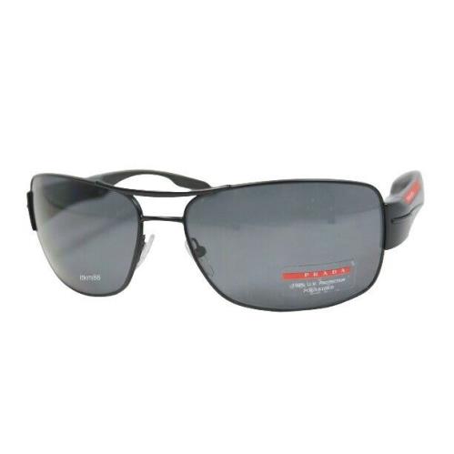 Prada Linea Rossa PS53NS-1BO5Z1 Demi Shiny Black / Polarized Grey Sunglasses