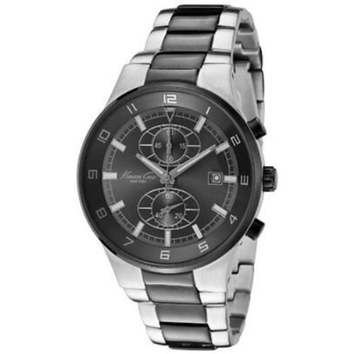 Kenneth Cole NY Sport Chronograph Date Two-tone St.steel Men`s Watch KC9088