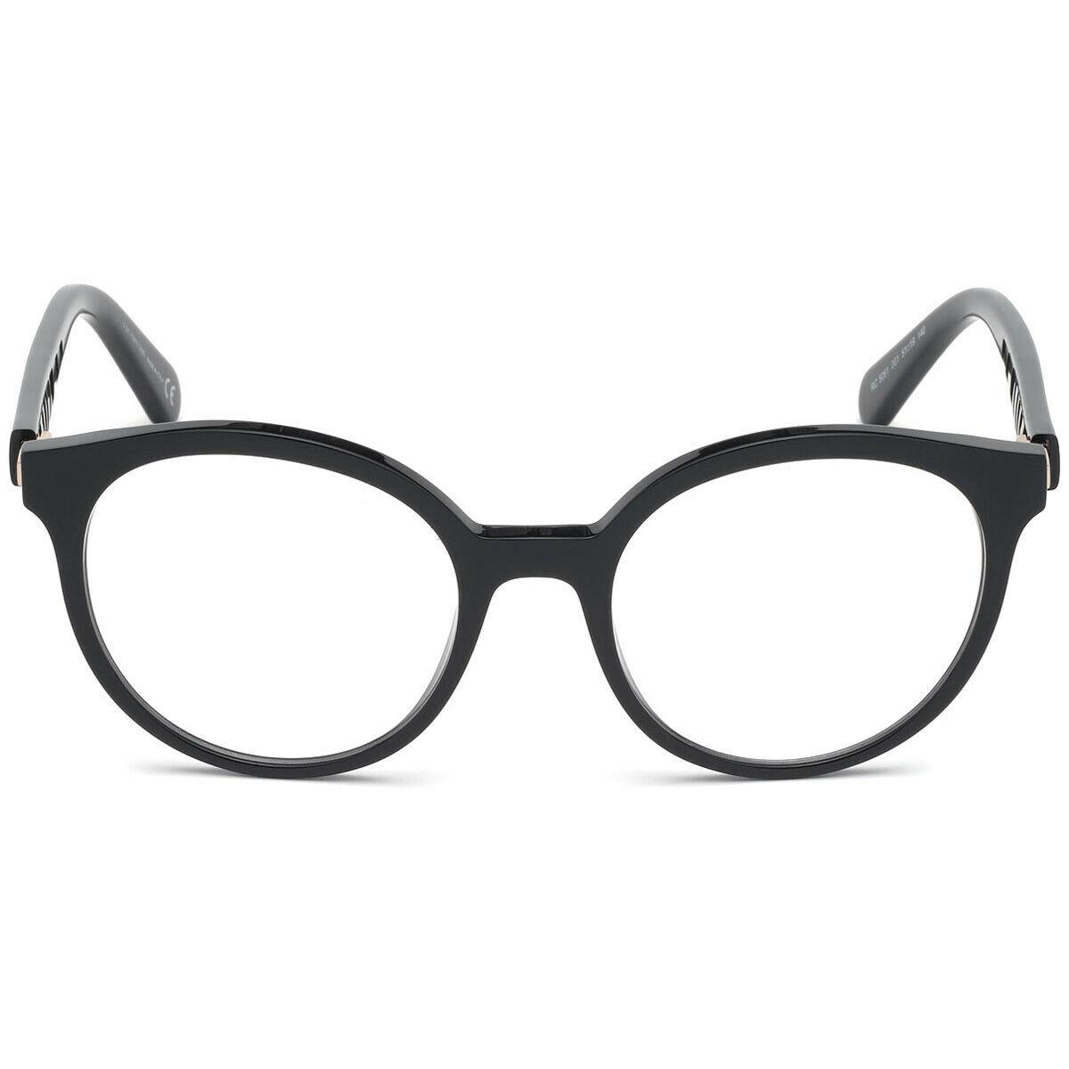 Roberto Cavalli RC 5091-F Black 001 Round Plastic Eyeglasses Frame 51-19-140