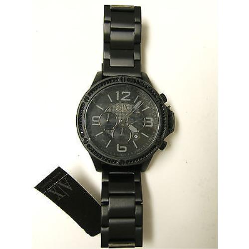 M Armani Exchange Wellworn Black Crystal Chronograph Watch AX1520