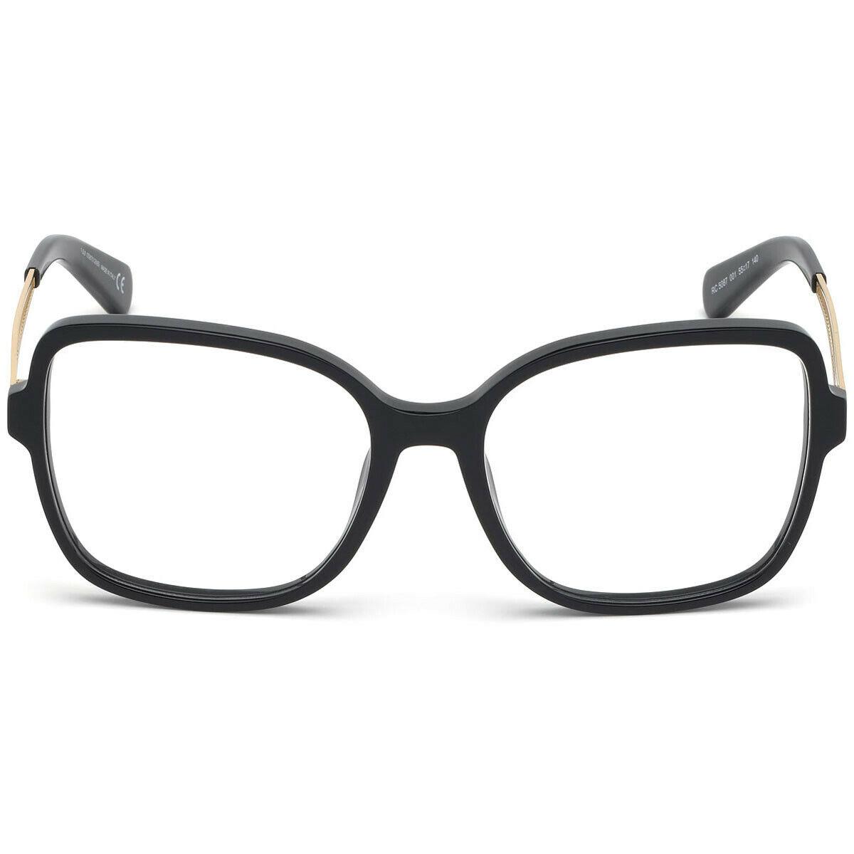 Roberto Cavalli RC 5087 Black 001 Plastic Eyeglasses Frame 55-17-140 Italy