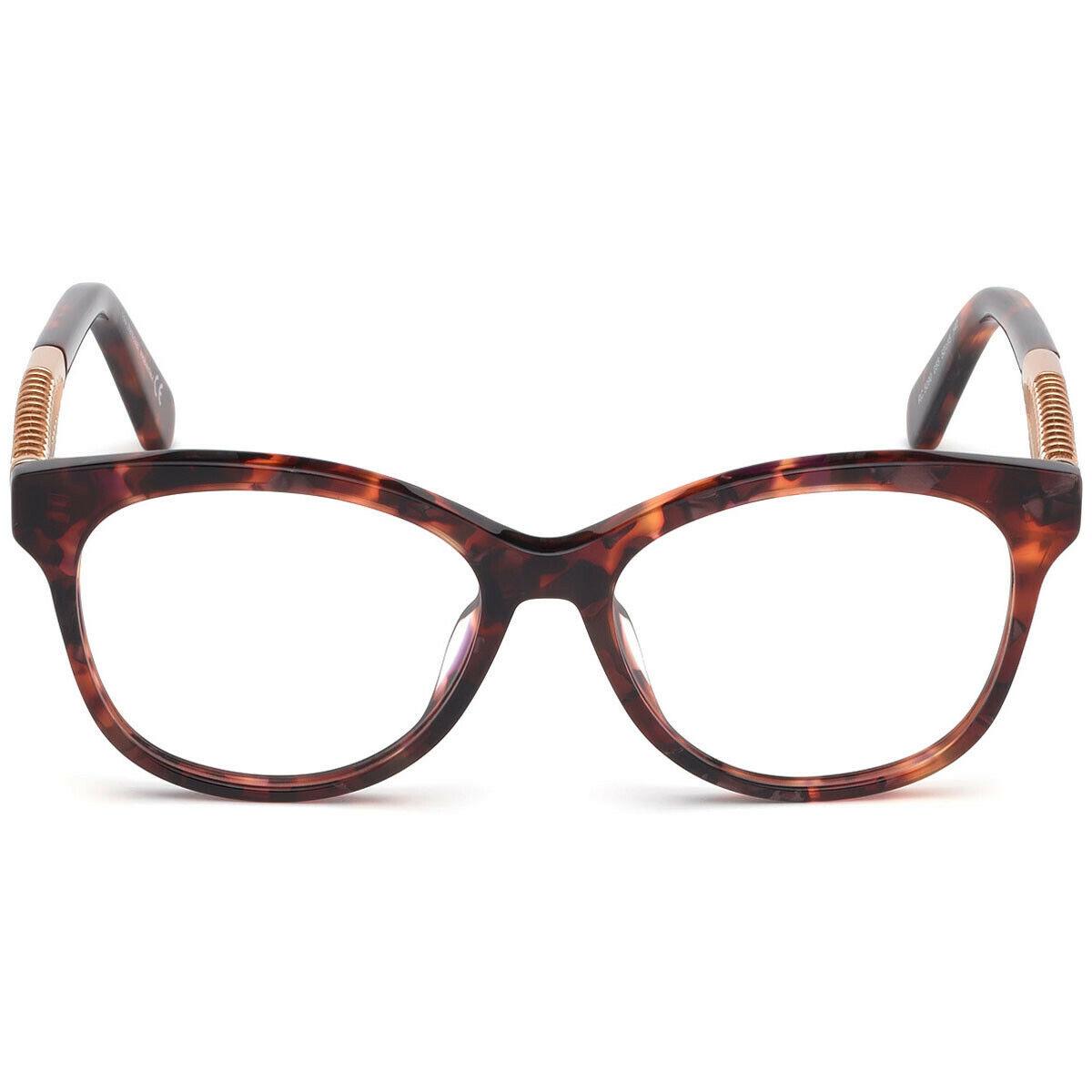 Roberto Cavalli RC 5090 Havana Red 055 Plastic Eyeglasses Frame 52-15-140 Italy
