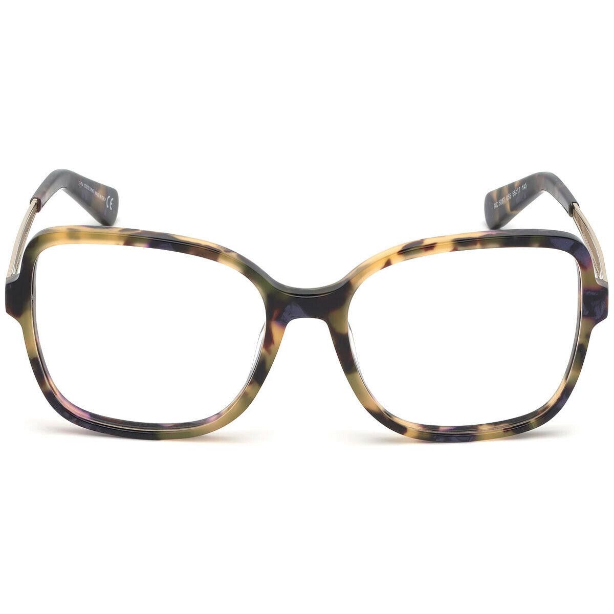 Roberto Cavalli RC 5087 Green Tortoise 055 Plastic Eyeglasses Frame 55-17-140 RX