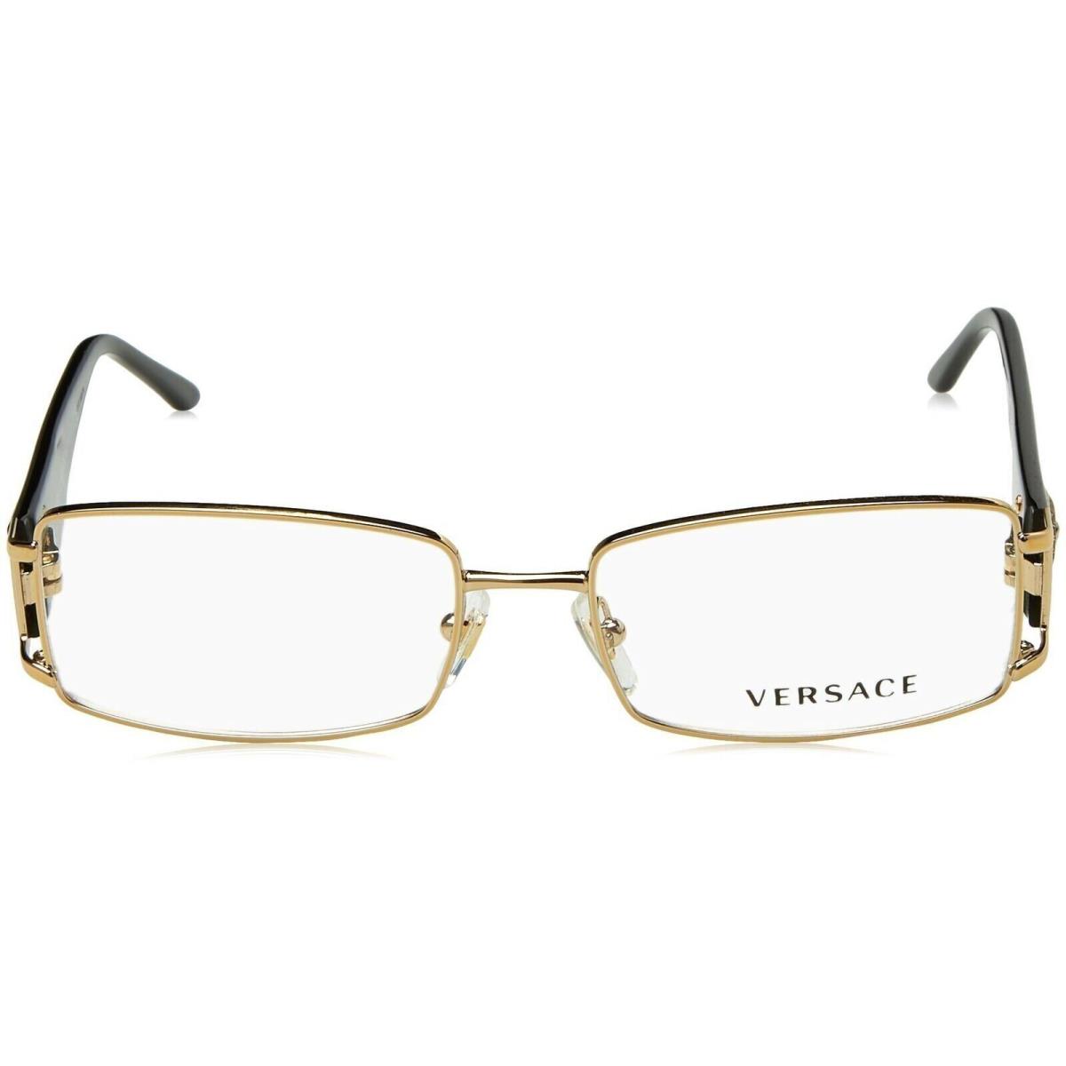 gold frame glasses versace