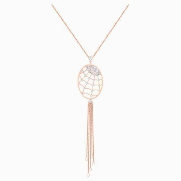 Swarovski Precisely Necklace White Rose-gold Tone Plated 5499887