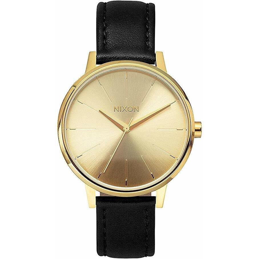 Nixon Kensington Leather Watch / Gold Plated / A108-501 / A108 501 / A108501
