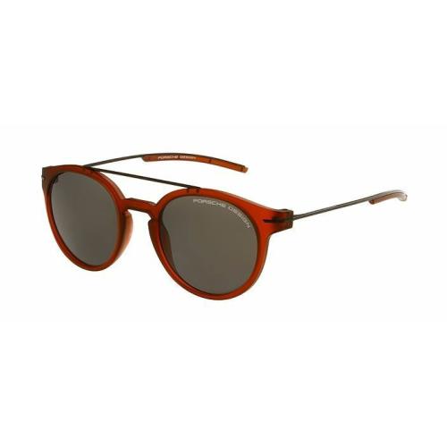 Porsche Design P 8644 C Red Transparent Black/grey Polarized Sunglasses