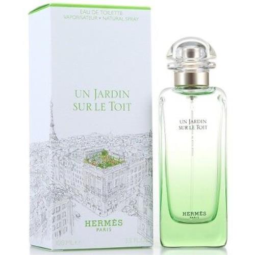 UN Jardin Sur LE Toit Hermes 3.3 oz / 100 ml Edt Women Perfume Spray