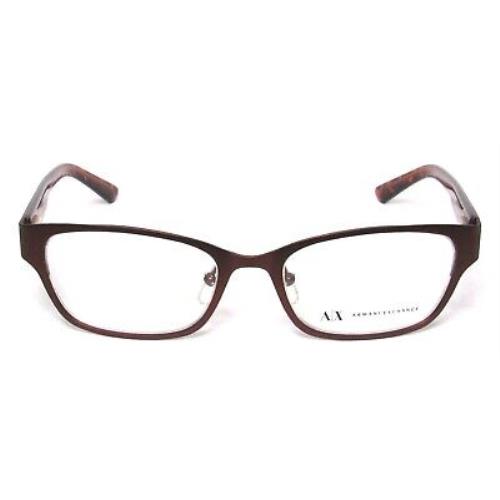 Armani Exchange AX 1013 6055 Eyeglass/glasses Frames 50-18-135 Satin Brown >new<
