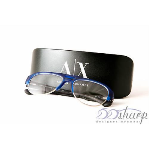 Armani Exchange Eyeglasses-ax 1011 8101 Matte Marine