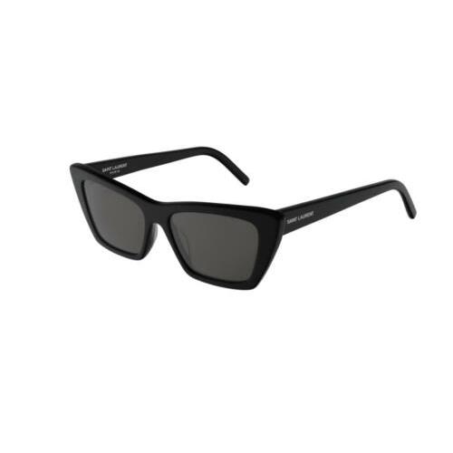 Saint Laurent Women`s Cat Eye Black/gray SL 276 Mica 001 Sunglasses