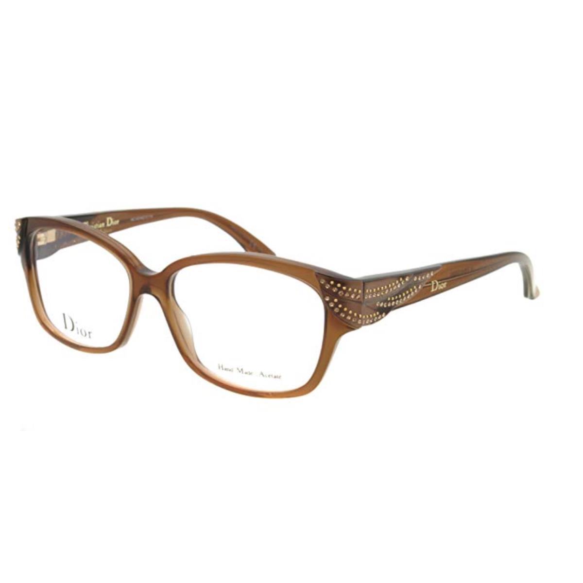 Yves Saint Laurent Christian Dior Womens Eyeglasses CD 3229 Brown Crystals Limited Edition