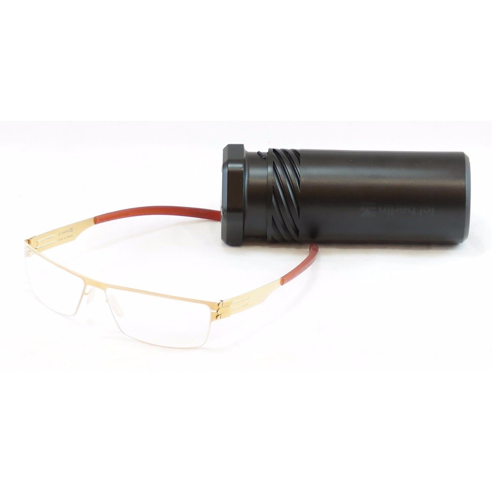 IC Berlin Eyeglasses Frame Dean Matt Gold Stainless Steel Germany 58-15-140 30