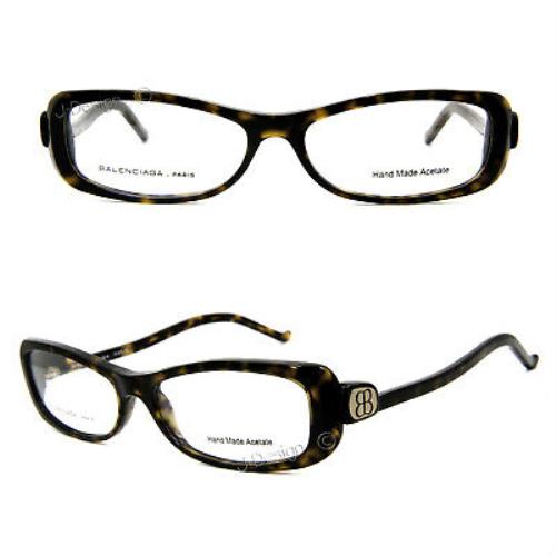 Balenciaga Paris BAL0041 086 Dark Havana 53/15/140 Eyeglasses - Italy