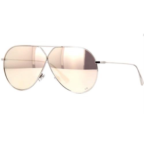 Christian Dior Palladium Mirrored Sunglasses Stellaire 3 010SQ Women