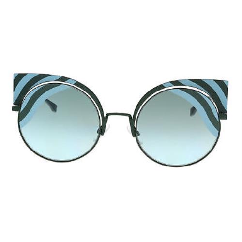 Fendi FF 0215/S 00KC- EQ FF 0215/S 00KC- EQ Teal Cat Eye Sunglasses
