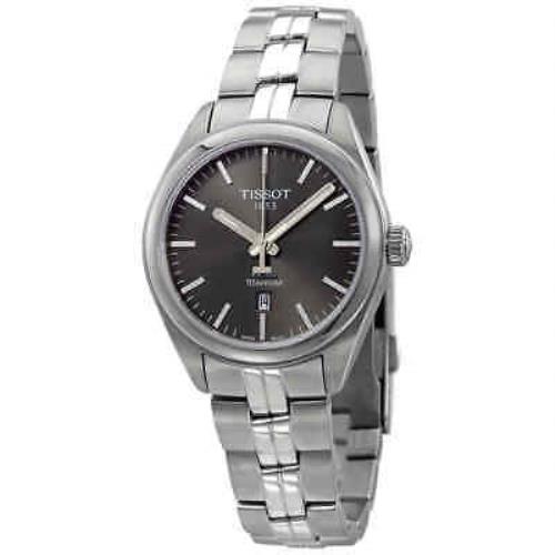 Tissot PR 100 Anthracite Dial Ladies Titanium Watch T101.210.44.061.00