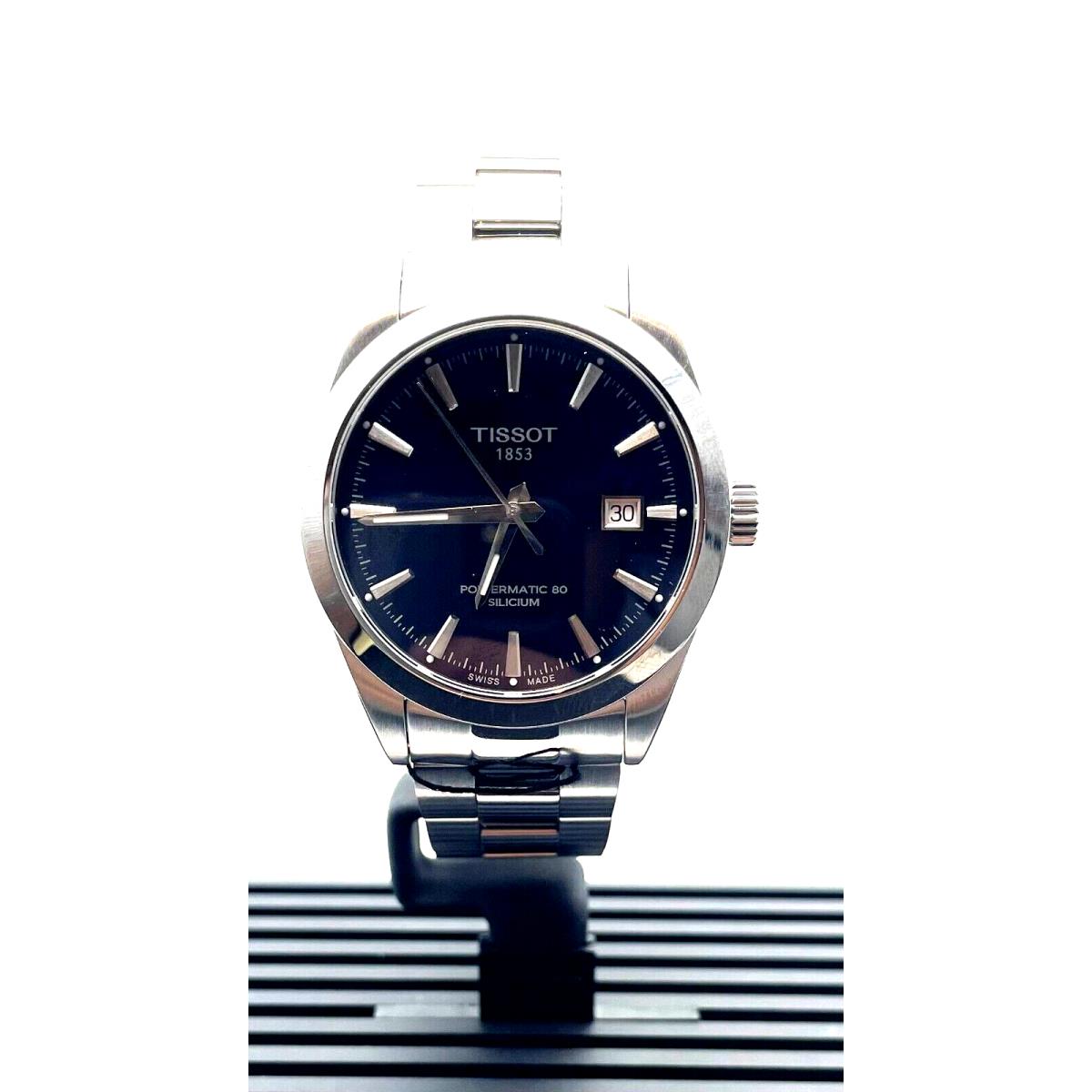 Tissot Gentleman Powermatic 80 Silicium Blue Dial Men`s Watch T1274071104100
