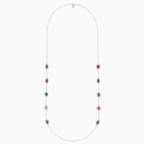 Swarovski Luminous Fairy Strandage Red Pink Blue Green Crystal Necklace 5374814