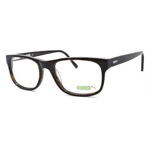 Puma PE0020O 002 Unisex Eyeglasses Frames 53-18-140 Brown + Case